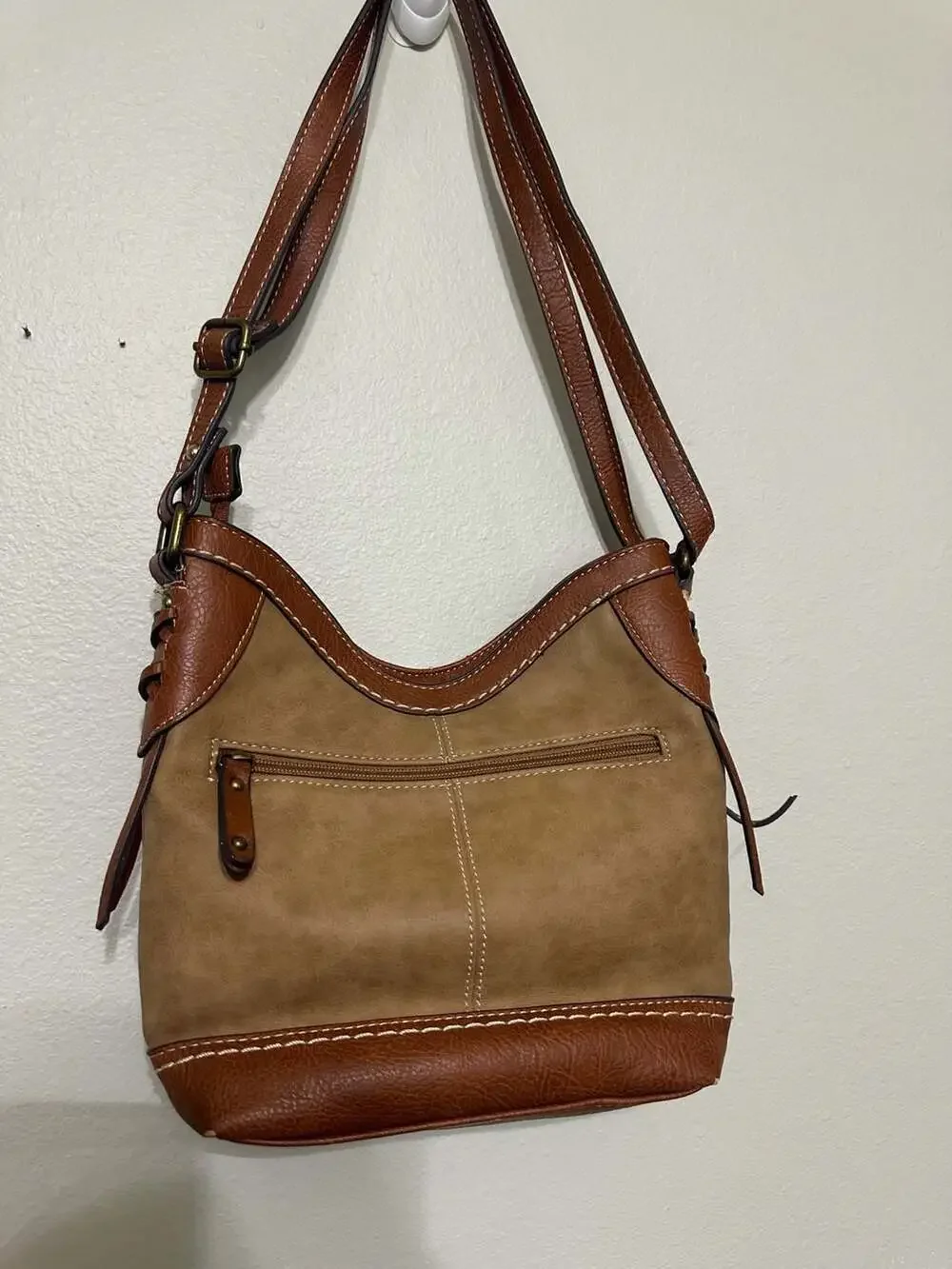 BOC Born Concept Round Rock Small Hobo Faux Leather Purse Crossbody Shoulder Bag
